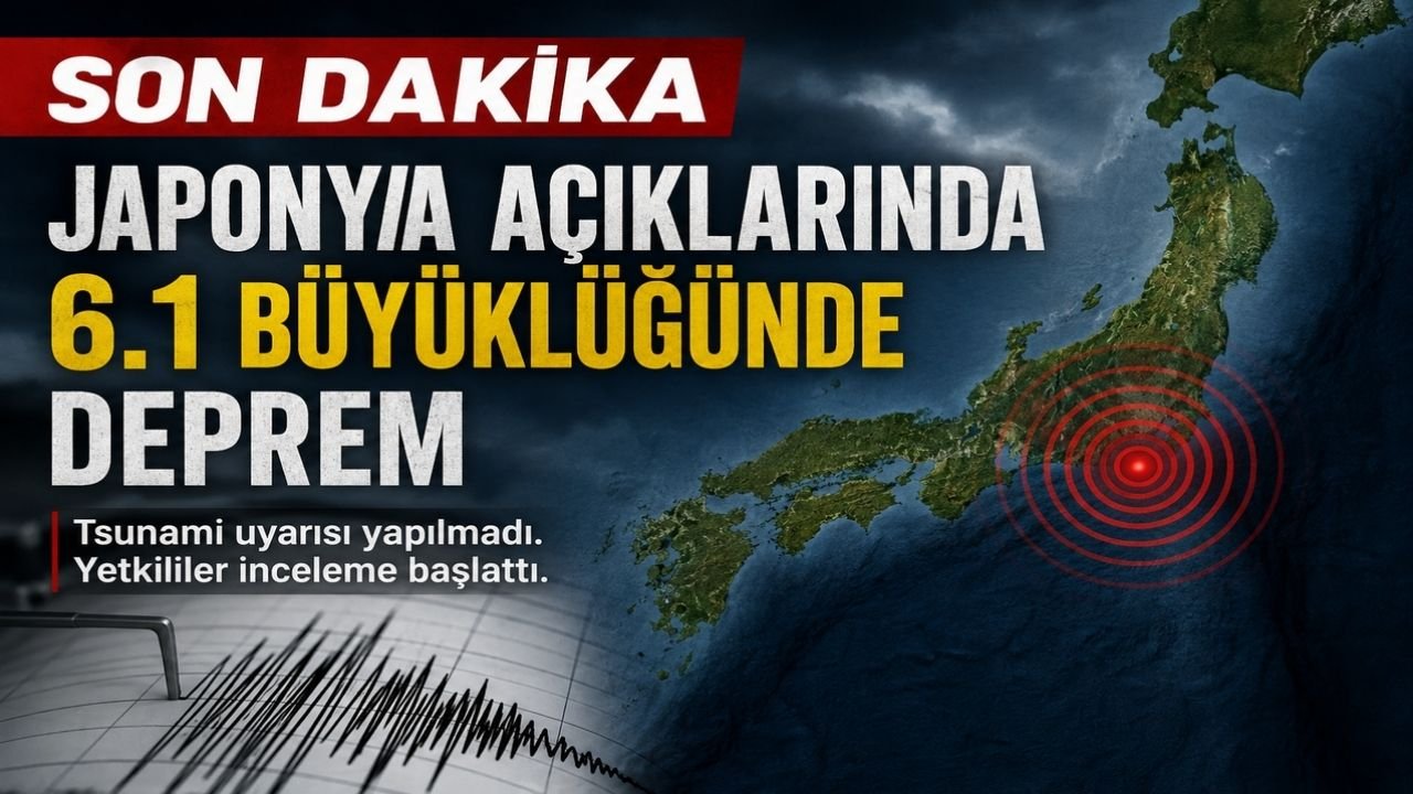 Japonya Açıklarında 6.1 Büyüklüğünde Deprem