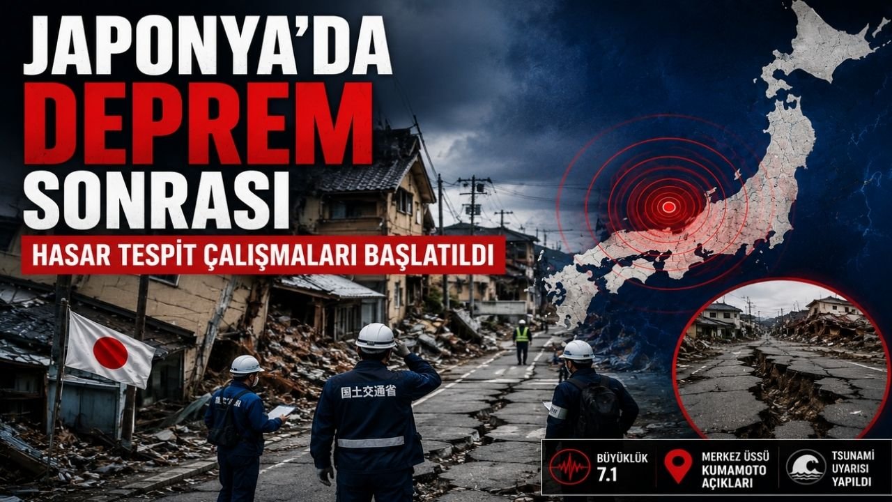 Japonya'da 7.1 Büyüklüğündeki Deprem