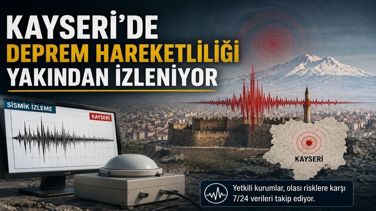 Kayseri'de İki Deprem