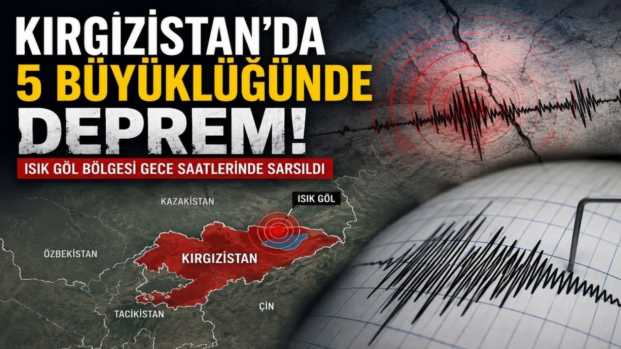 Kırgızistan'da 5 Büyüklüğünde Deprem