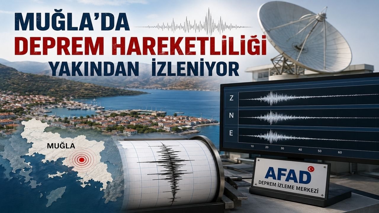 Muğla'da 3.6 Büyüklüğünde Deprem