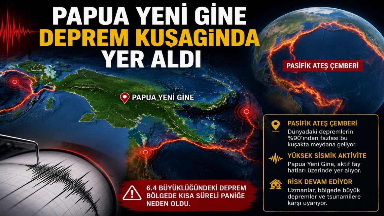 Papua Yeni Gine 6.4 Deprem