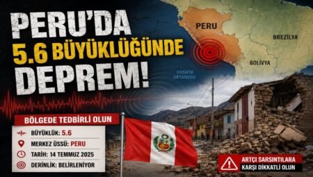 Peru’da 5.6 Büyüklüğünde Deprem Meydana Geldi