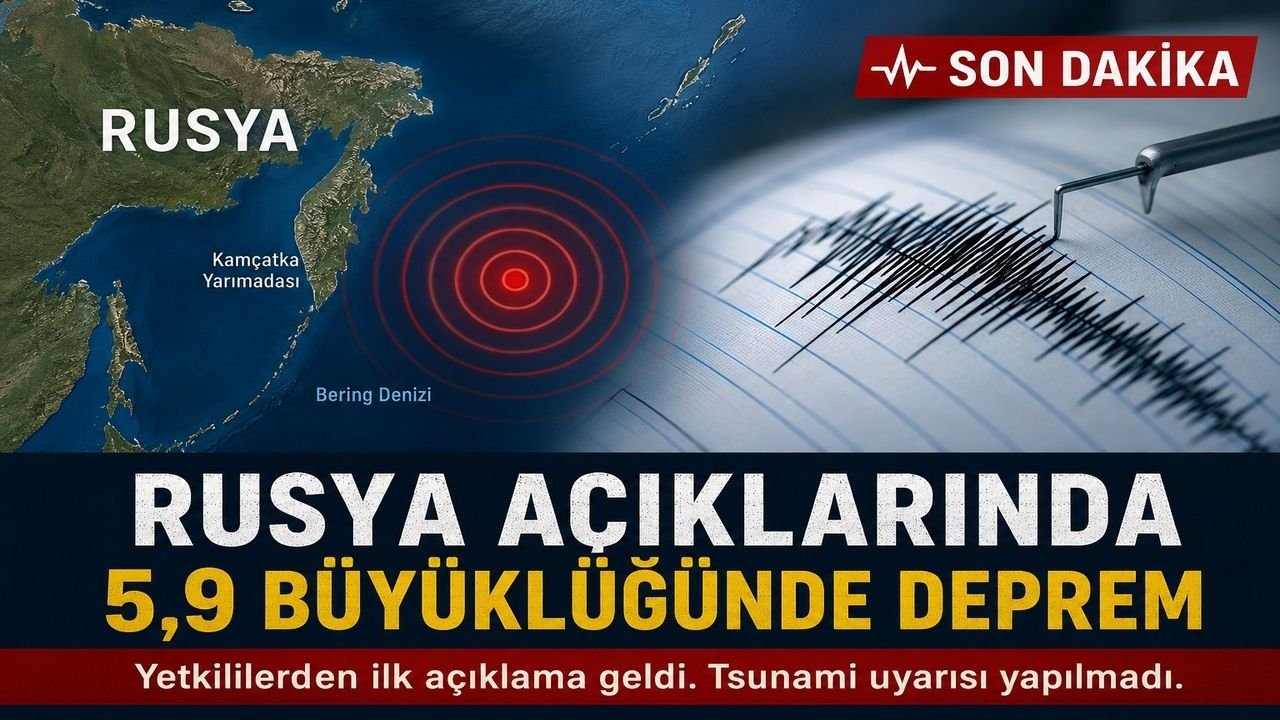 Rusya Açıklarında 5.9 Büyüklüğünde Deprem