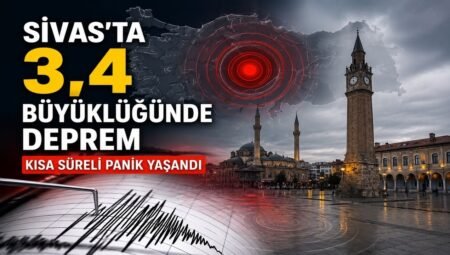 Sivas’ta 3.4 Büyüklüğünde Deprem Kısa Süreli Paniğe Neden Oldu