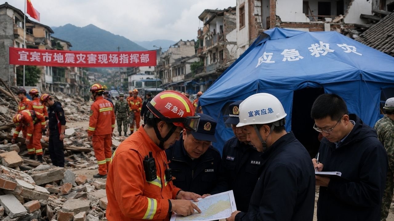 Yibin'de 5.0 Büyüklüğünde Deprem