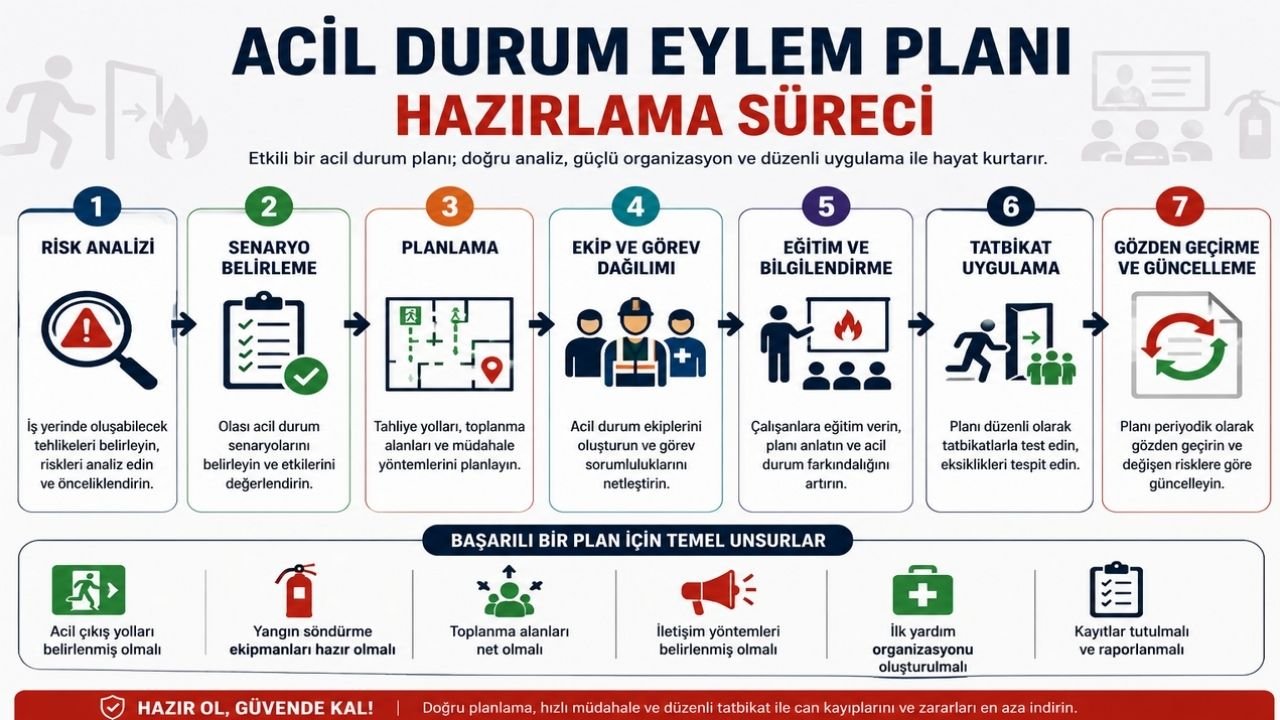 Acil Durum Eylem Planı Hazırlama Rehberi: 2026 Güncel Uygulamalar, Yasal Süreç ve Örnekler