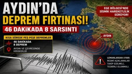 Aydın’da Deprem Fırtınası: 46 Dakikada 8 Sarsıntı Kaydedildi