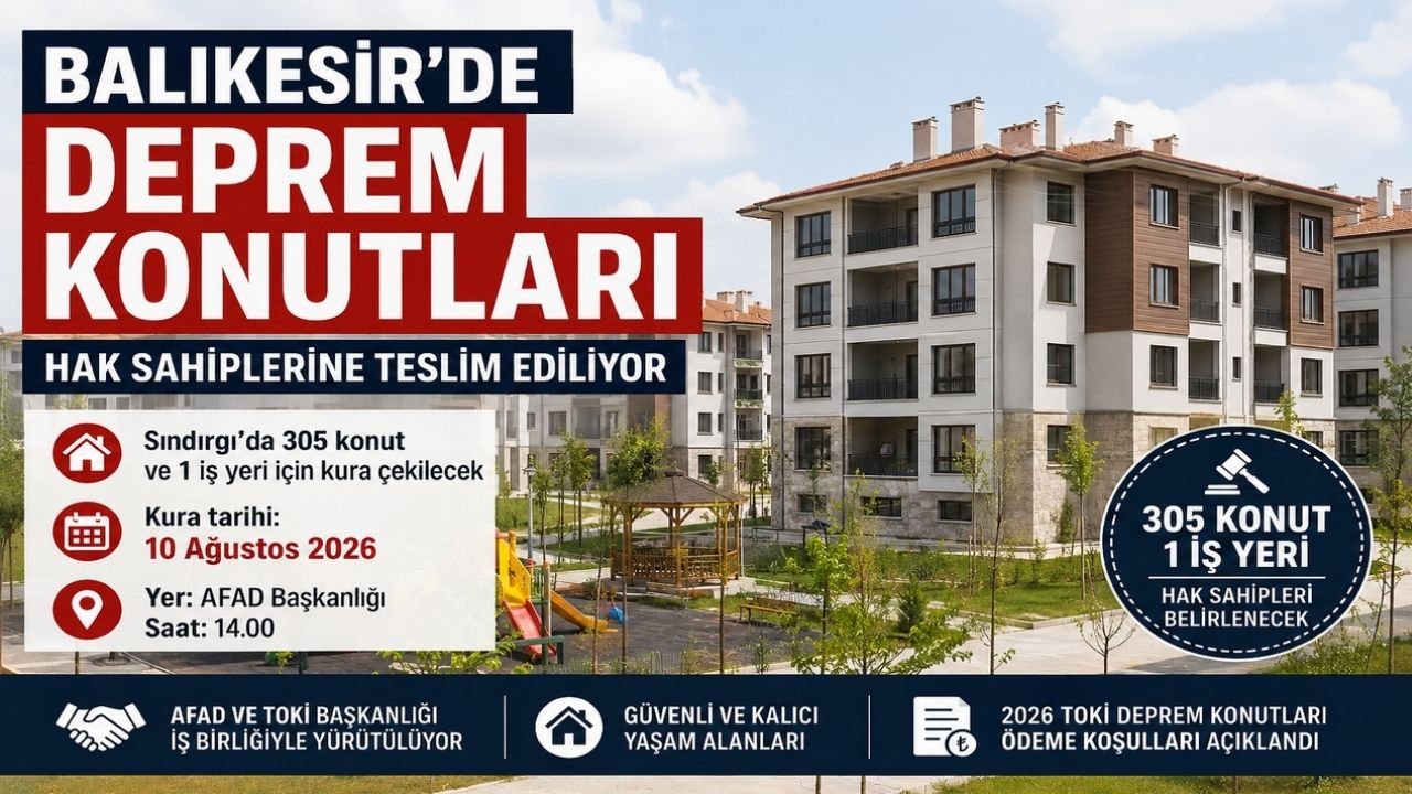 Balıkesir'de Deprem Konutları