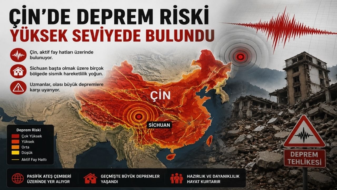 Çin'in Sichuan Eyaletinde 4.9 Büyüklüğünde Deprem