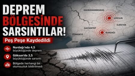 Deprem Bölgesinde Sarsıntılar Peş Peşe Kaydedildi