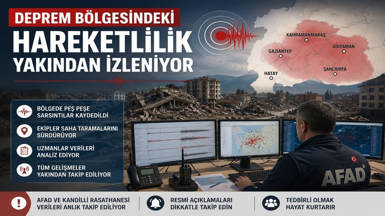 Deprem Bölgesinde Sarsıntılar 