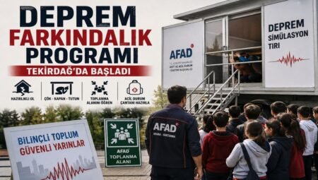 Deprem Farkındalık Programı Tekirdağ’da Başlıyor