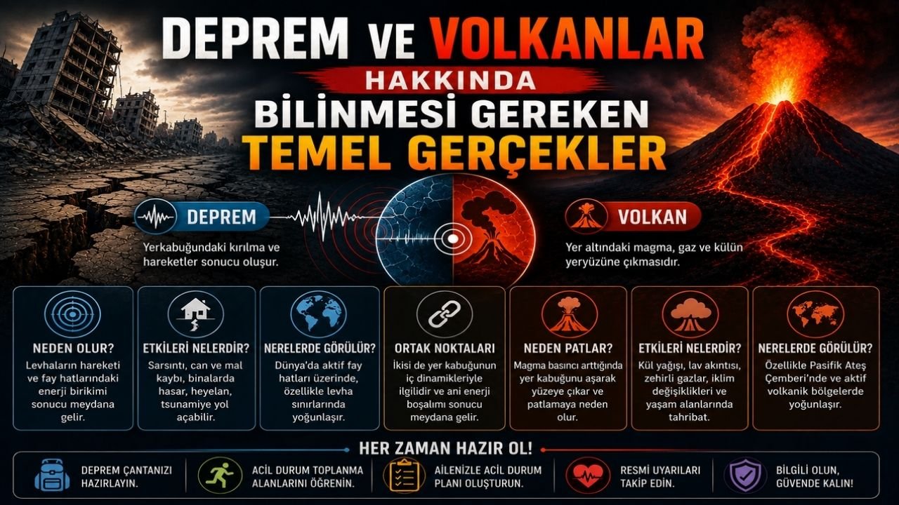 Depremler ve Yanardağ Patlamaları
