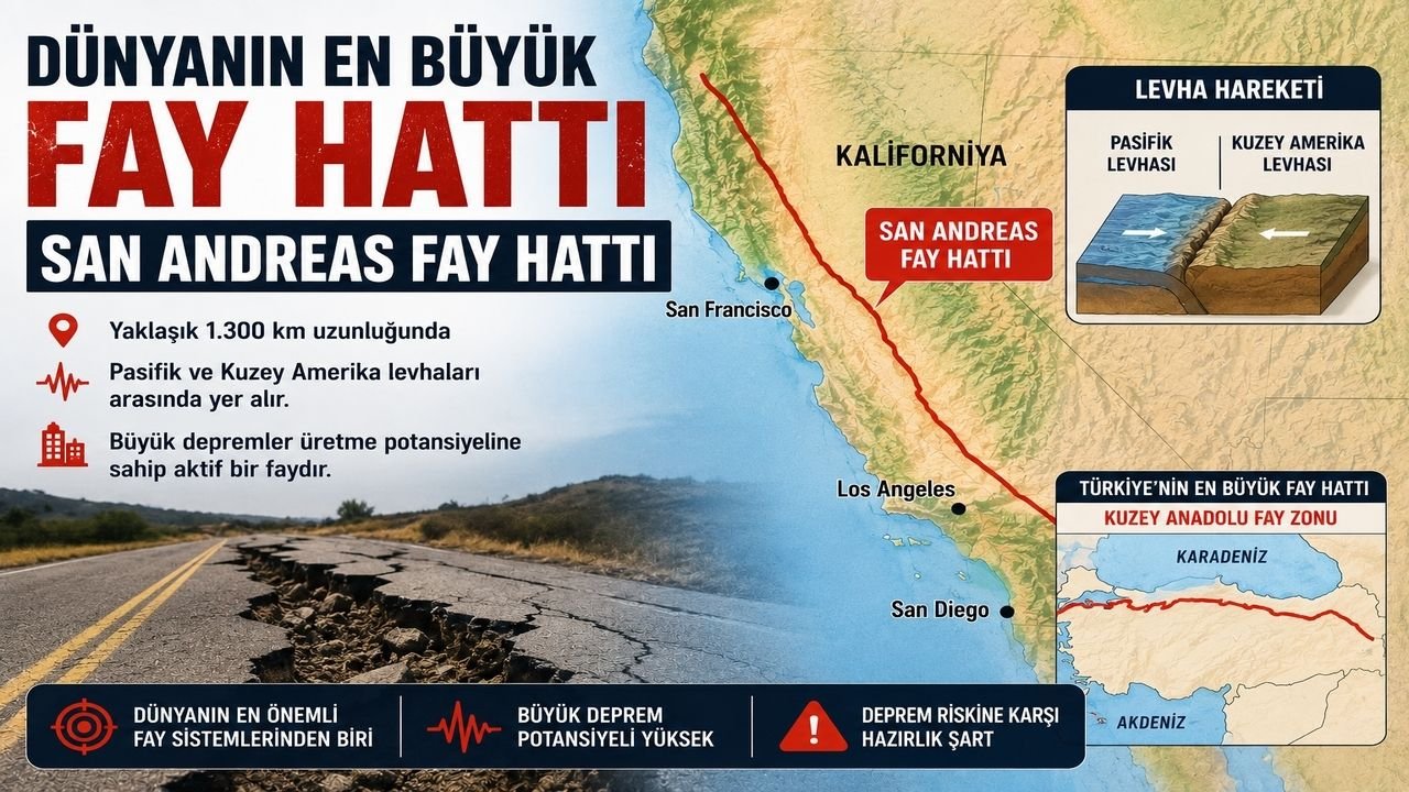 Dünyanın En Büyük Fay Hattı