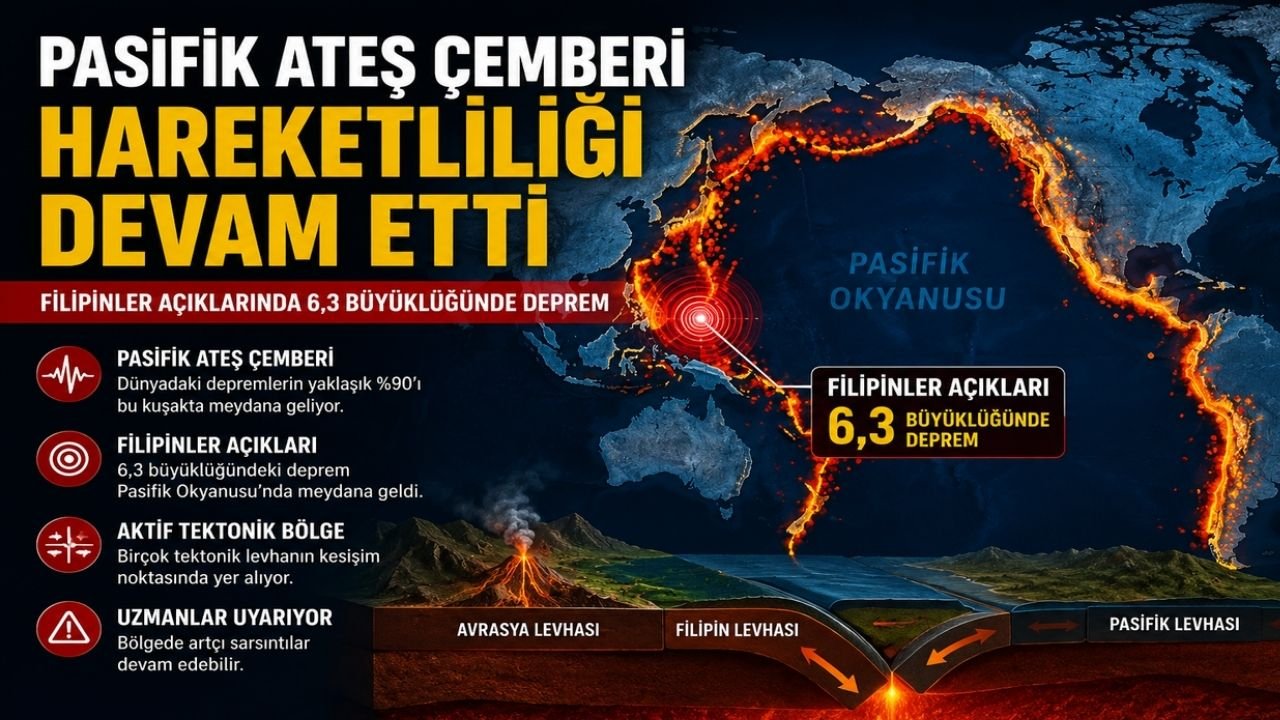 Filipinler Açıklarında 6.3 Büyüklüğünde Deprem