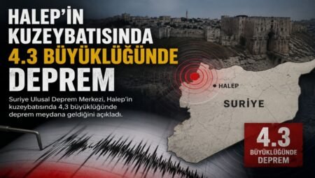 Halep’in Kuzeybatısında 4.3 Büyüklüğünde Deprem Meydana Geldi