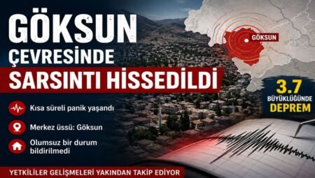 Kahramanmaraş’ta 3.7 Büyüklüğünde Deprem Kısa Süreli Paniğe Neden Oldu