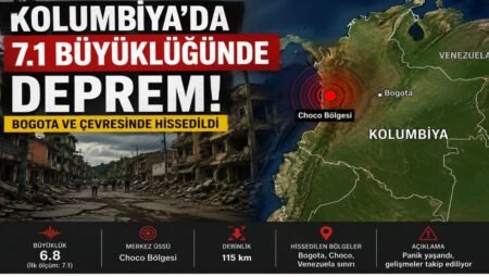 Kolombiya’da 6.8 Büyüklüğünde Deprem Paniğe Neden Oldu