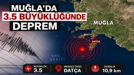 Muğla’da 3.5 Büyüklüğünde Deprem Meydana Geldi