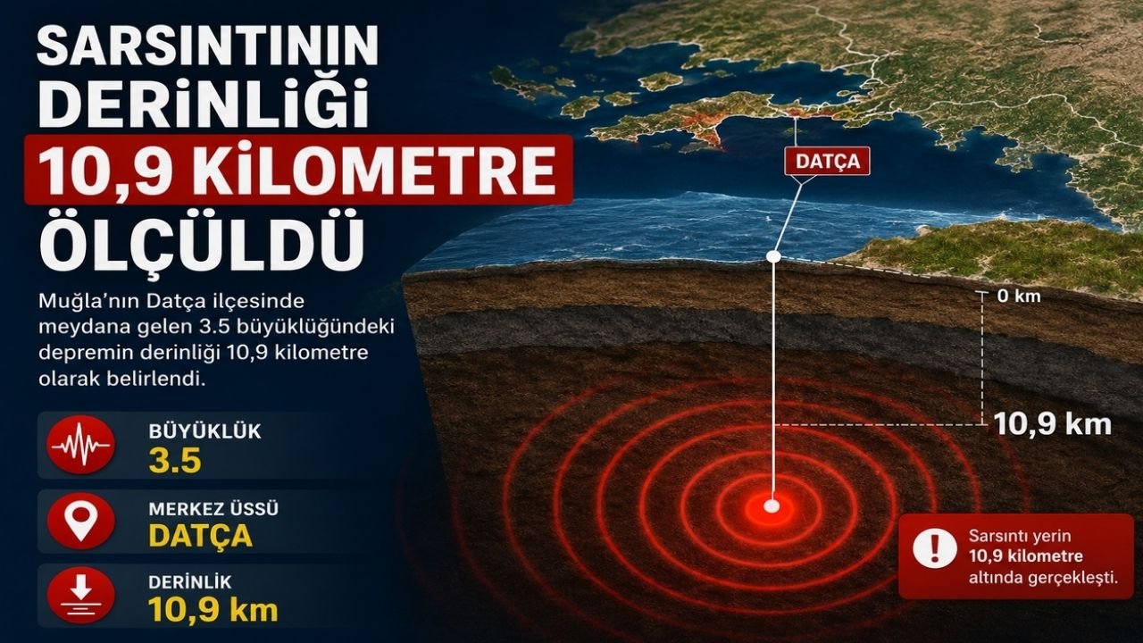 Muğla’da 3.5 Büyüklüğünde Deprem