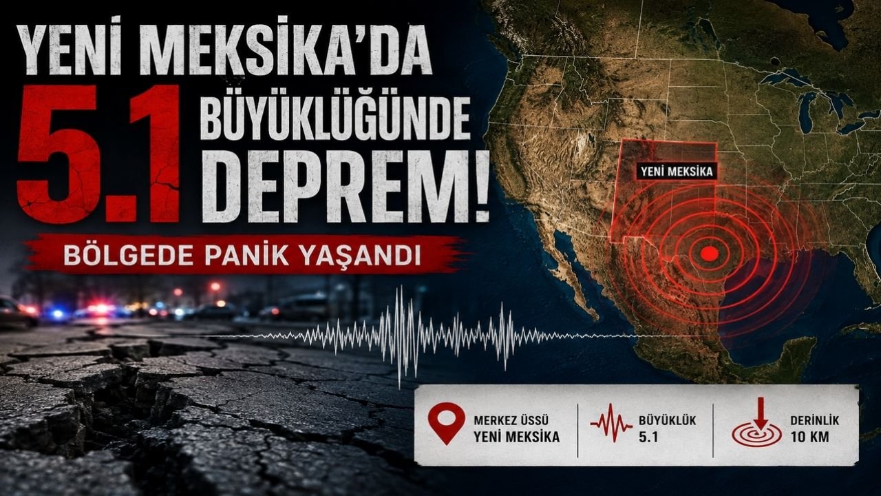 Yeni Meksika’da 5.1 Büyüklüğünde Deprem